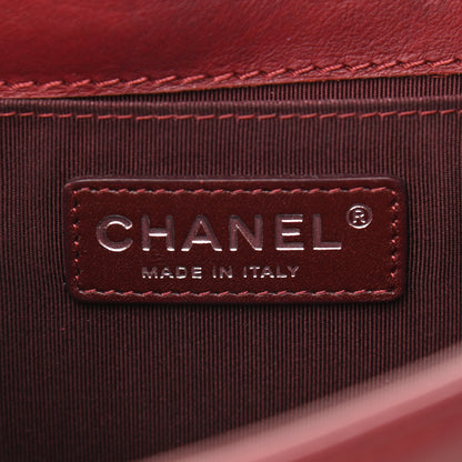 Chanel Calfskin Medium Boy Reverso Flap Burgundy 6 of 12