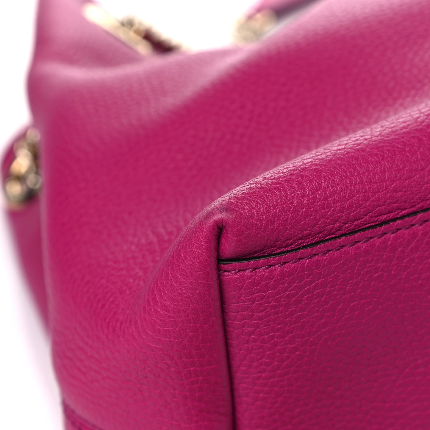 Cellarius Calfskin Medium Soho Chain Shoulder Bag Bright Bouganville