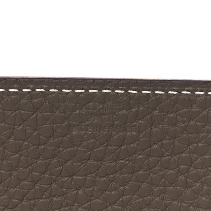 Hermes Taurillon Clemence Mini Mises et Relances Change Tray Etoupe 4 of 8