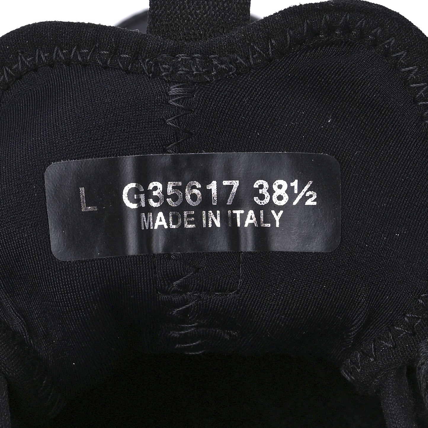 Velvet Calfskin Mixed Fibers CC Sneakers 38.5 Black