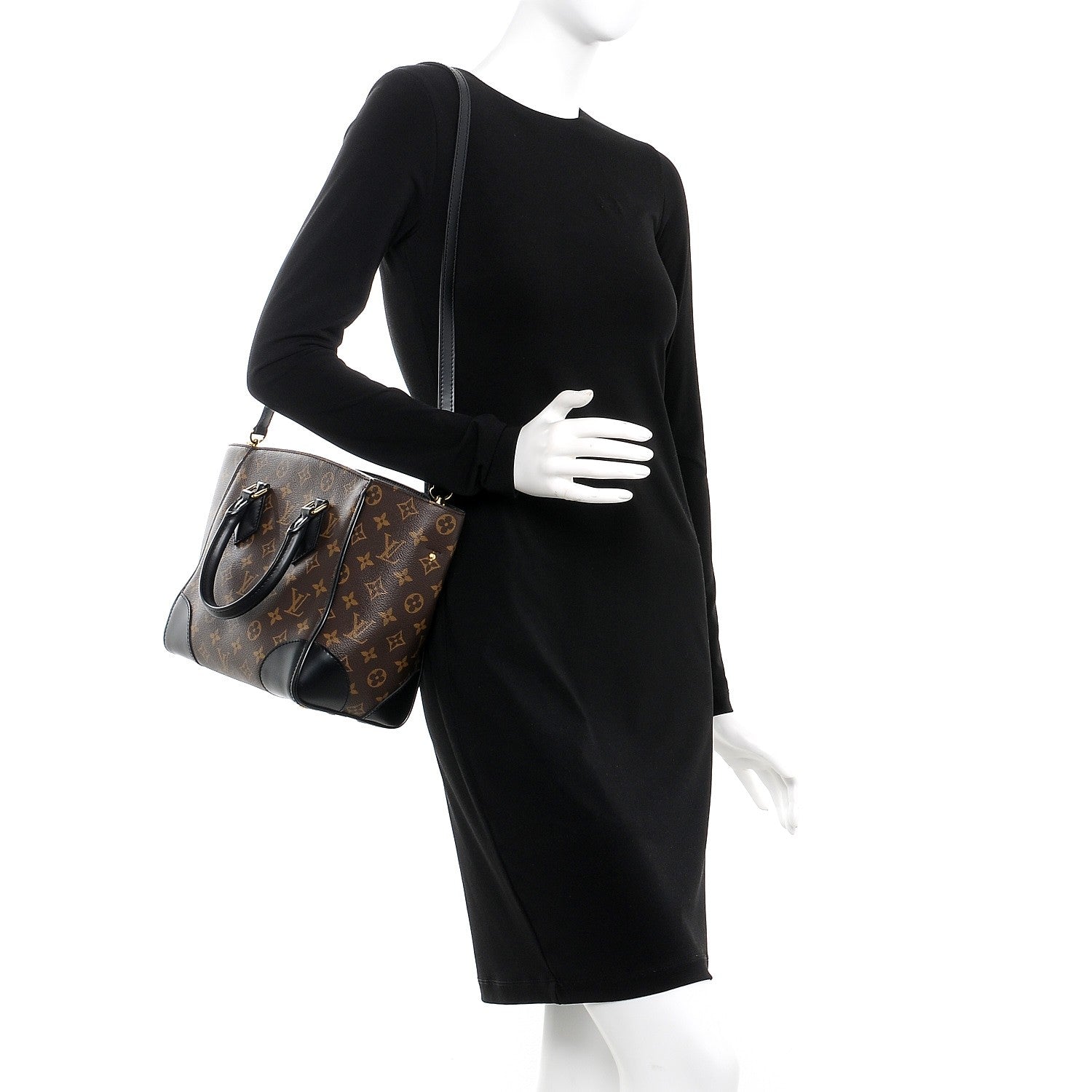 Louis Vuitton Monogram Phenix PM Black 2 of 8