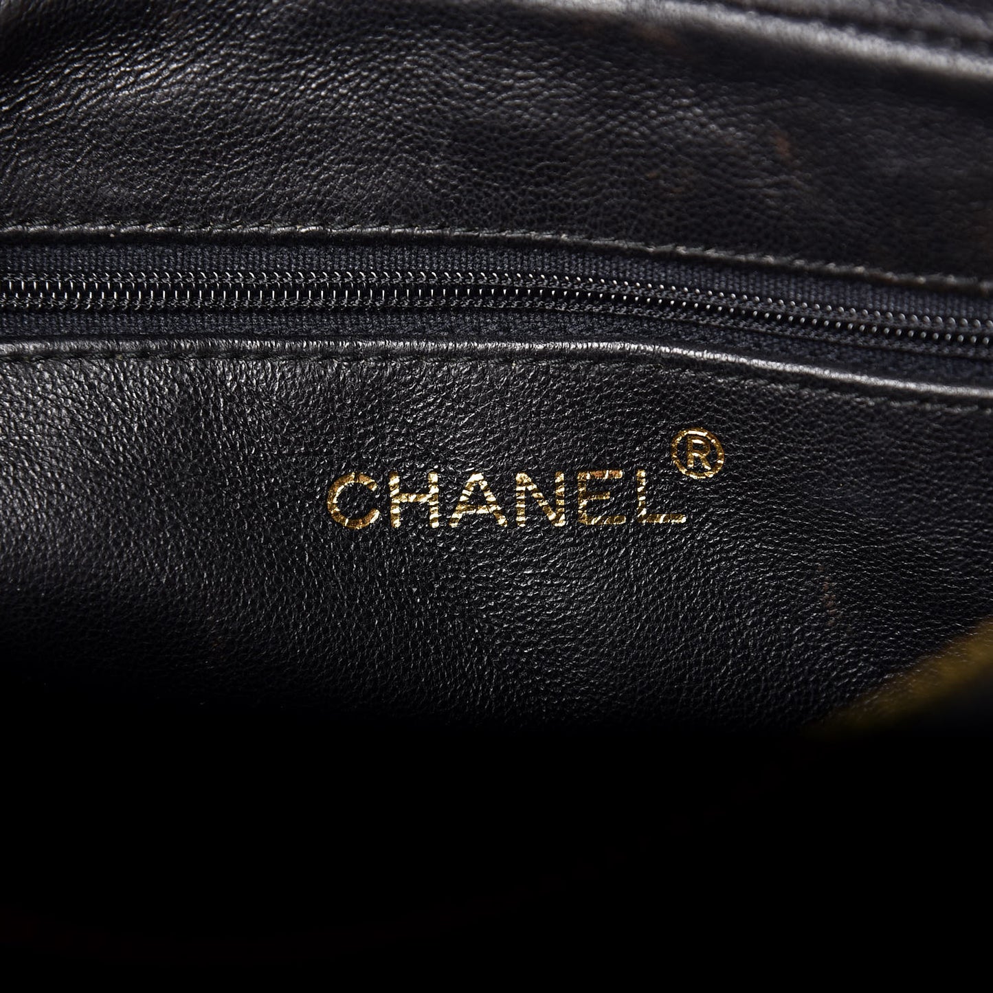Lambskin Quilted CC Tassel Camera Case Black