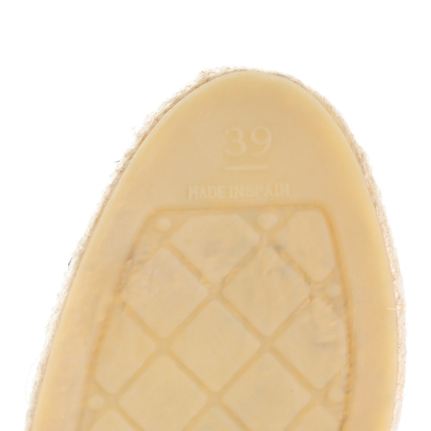 Lambskin CC Espadrilles 39 Dark Navy