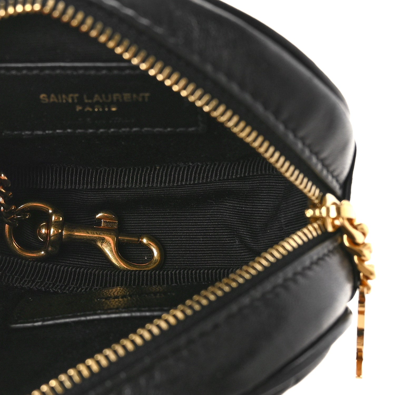 Saint Laurent Lambskin Quilted Lolita Cosmetic Pouch Black 5 of 9
