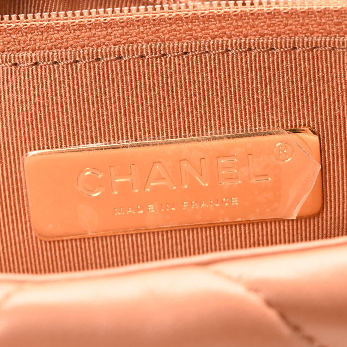 Lambskin Quilted Medium Chanel 19 Flap Brown