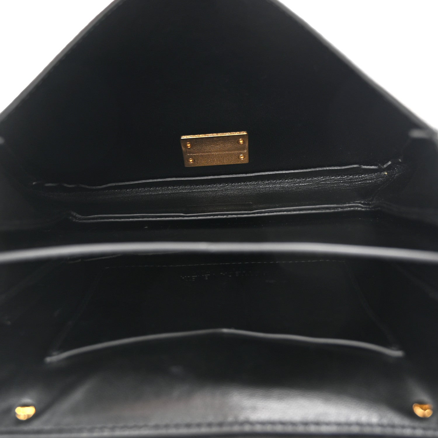 Bottega Veneta Calfskin Mount Envelope Bag Black 5 of 10