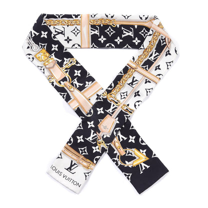 Louis Vuitton Silk Monogram Confidential Bandeau Black 1 of 3
