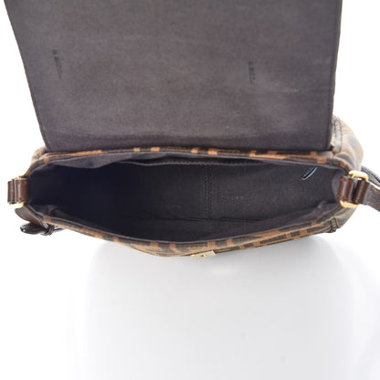 Fendi Zucca Vitello Artic Small Messenger Bag Tobacco Castagna 7 of 9