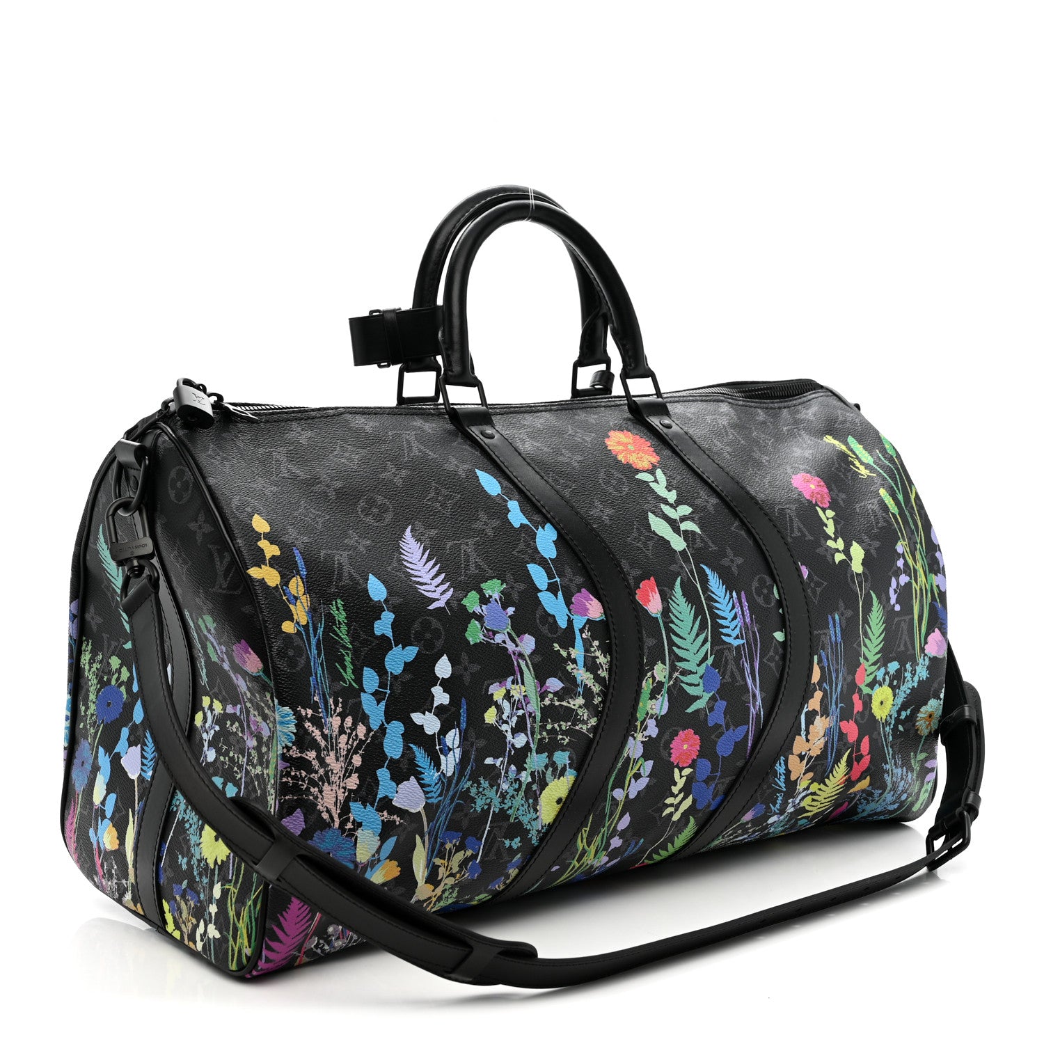 Louis Vuitton Monogram Eclipse Folia Keepall Bandouliere 50 2 of 9
