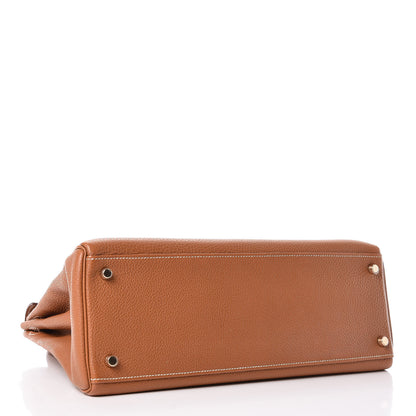 Hermes Togo Kelly Retourne 35 Gold 4 of 11