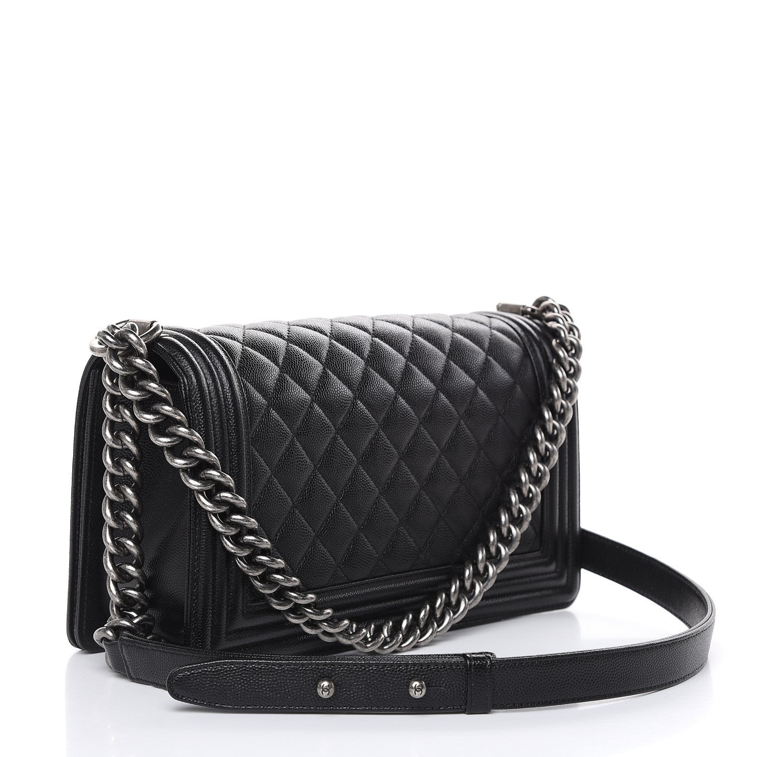 Chanel Caviar Quilted Medium Boy Flap Black 3 of 10