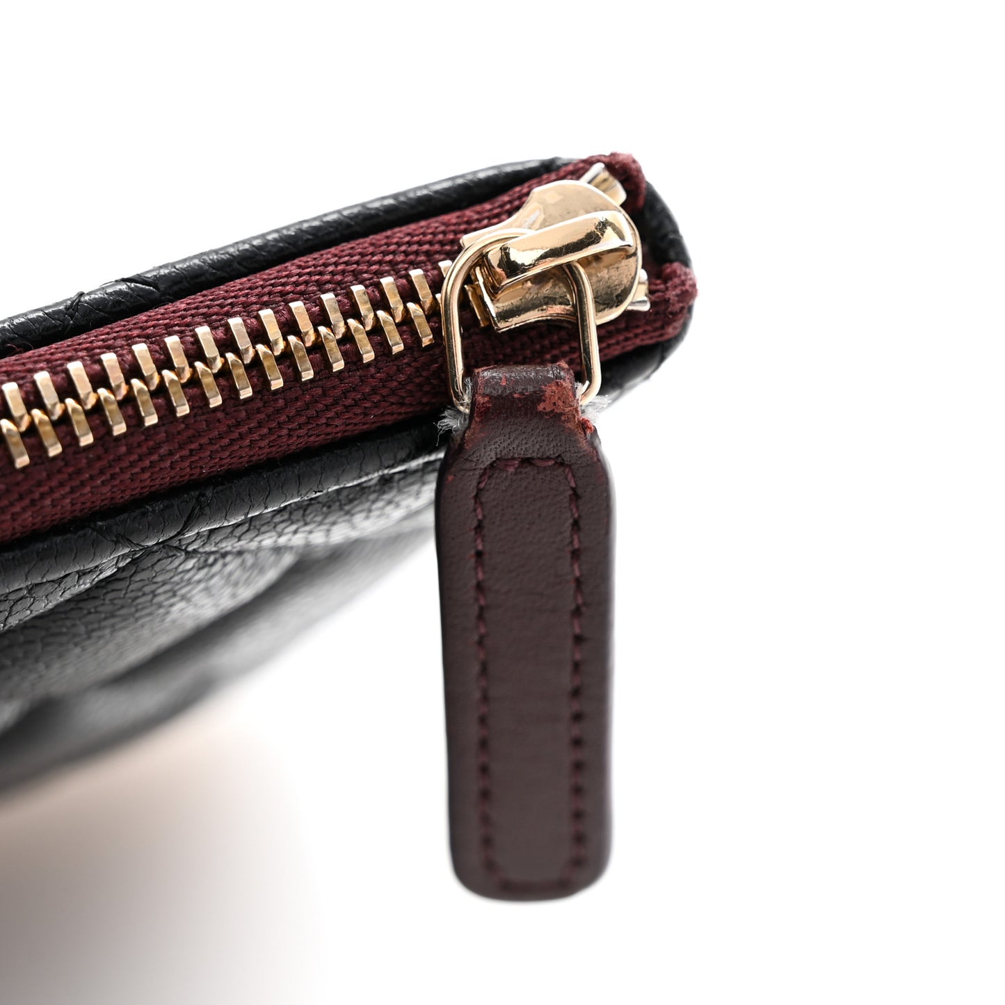 Caviar Quilted Cosmetic Case Black