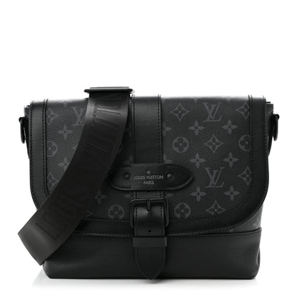 Louis Vuitton Monogram Eclipse Saumur Messenger NV Black 1 of 10