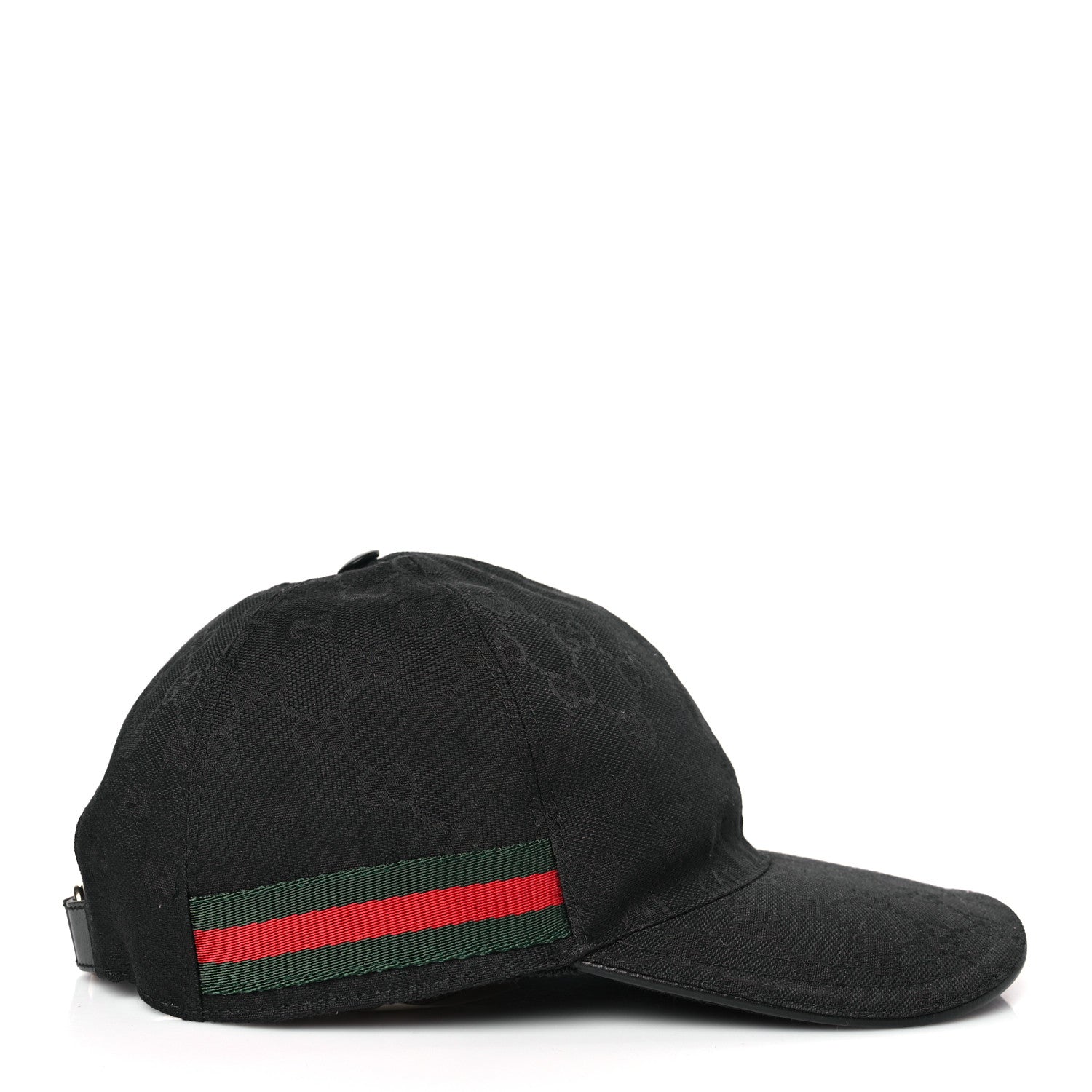 Gucci Monogram Web Baseball Hat XL Black 4 of 8