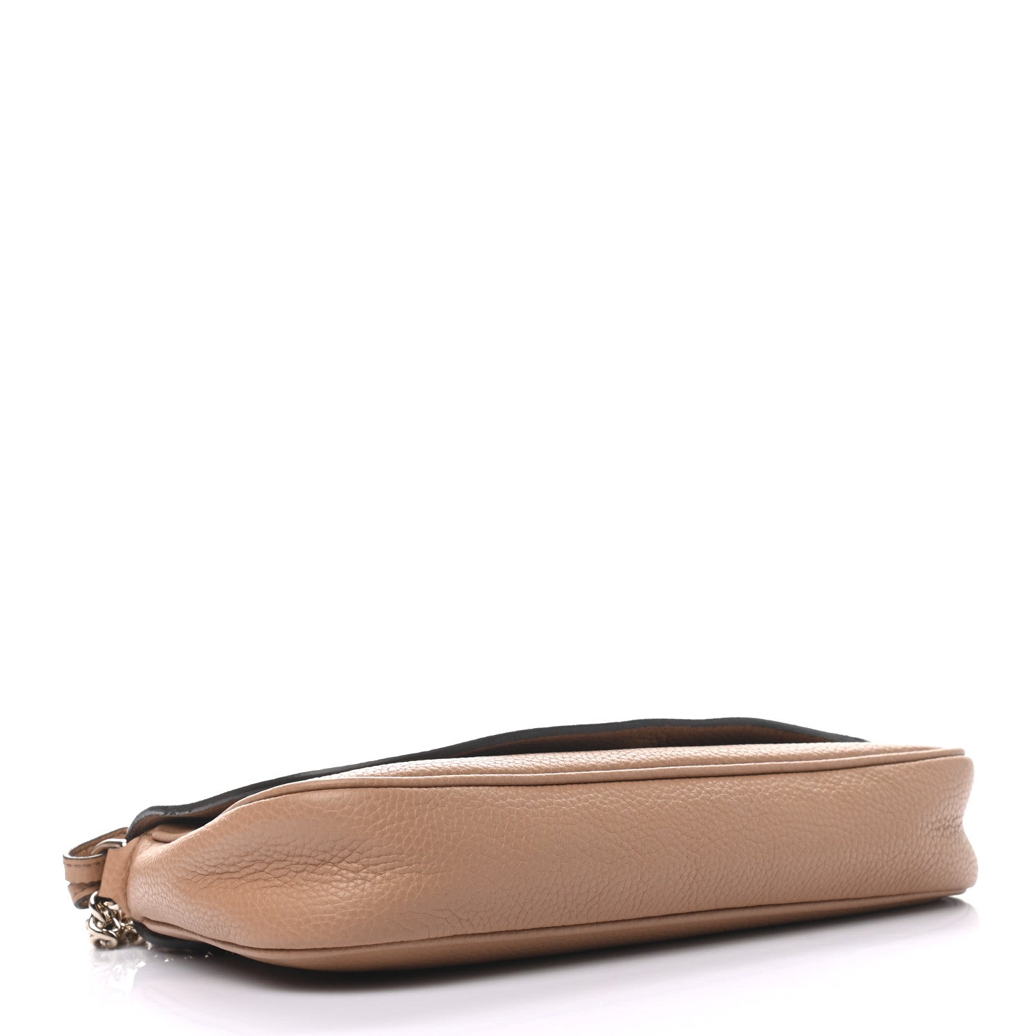 Gucci Pebbled Calfskin Medium Soho Flap Crossbody Camelia 4 of 10