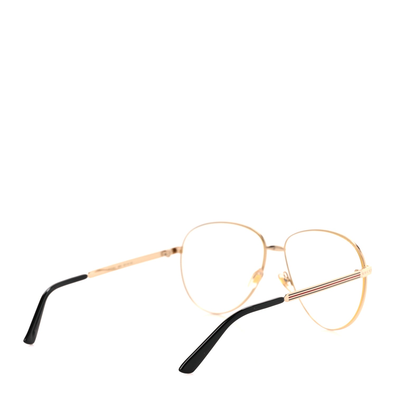 Gucci Aviator Eyeglasses GG0138S Gold Black 5 of 8
