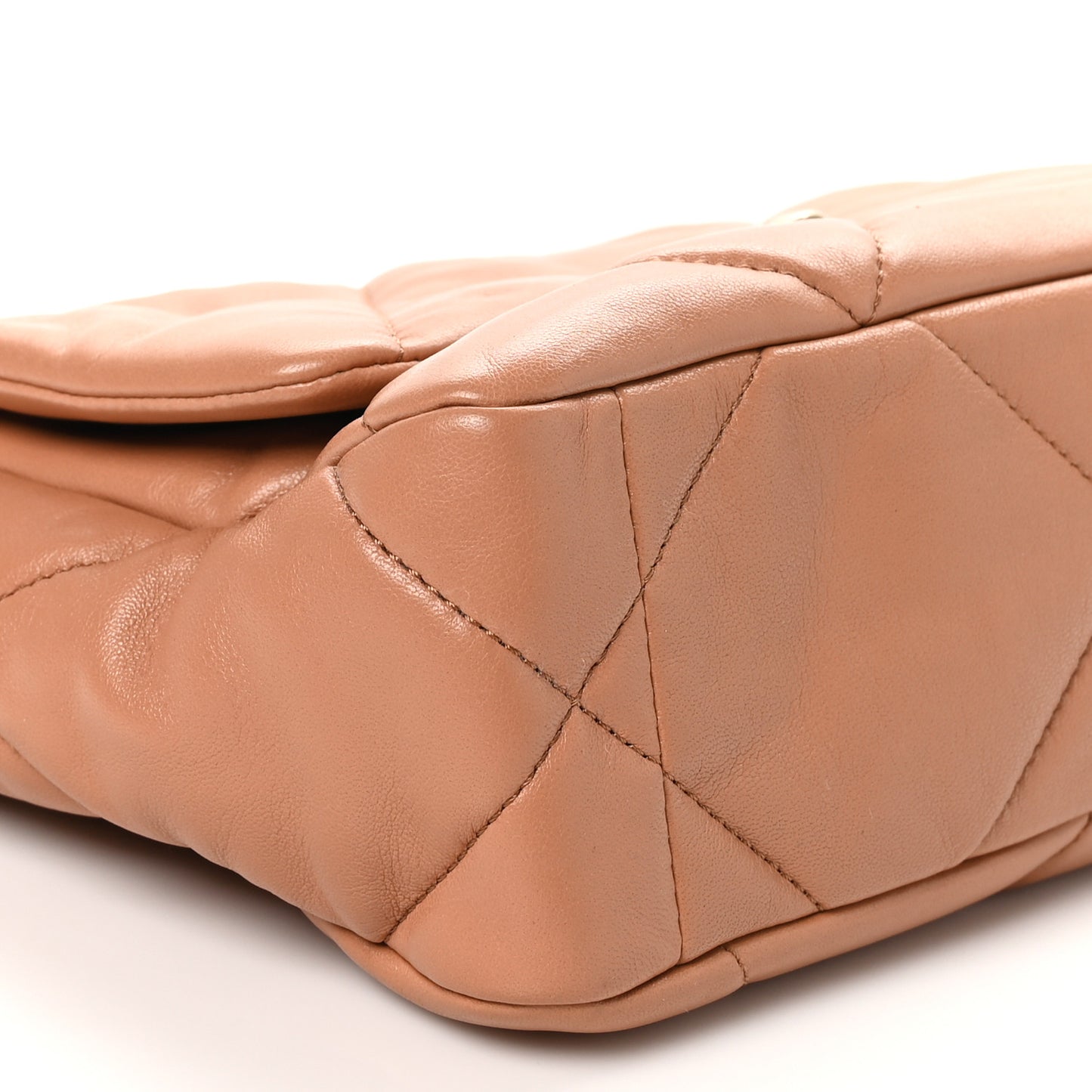 Lambskin Quilted Medium Chanel 19 Flap Brown