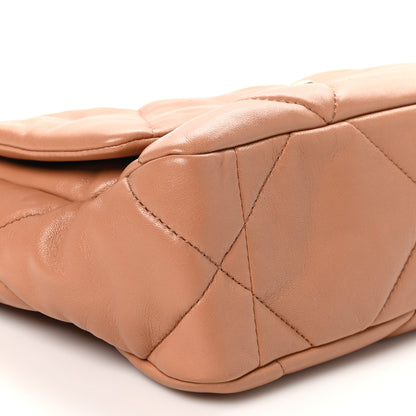 Chanel Lambskin Quilted Medium Chanel 19 Flap Brown 9 of 10