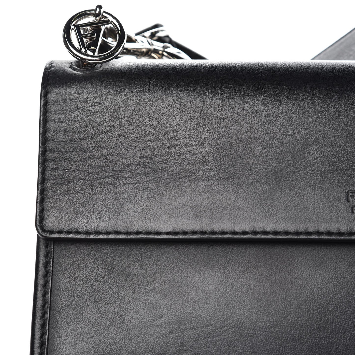 Vitello Century Opaco F is Fendi Kan I Shoulder Bag Black