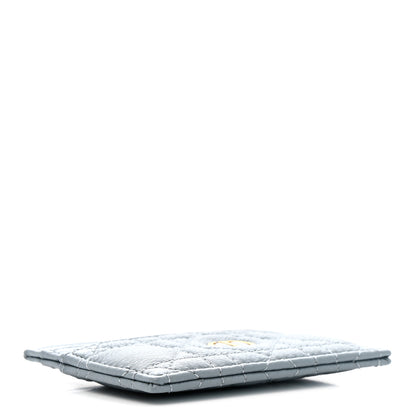 Christian Dior Supple Calfskin Cannage Caro Five-Slot Card Holder Cloud Blue 4 of 8