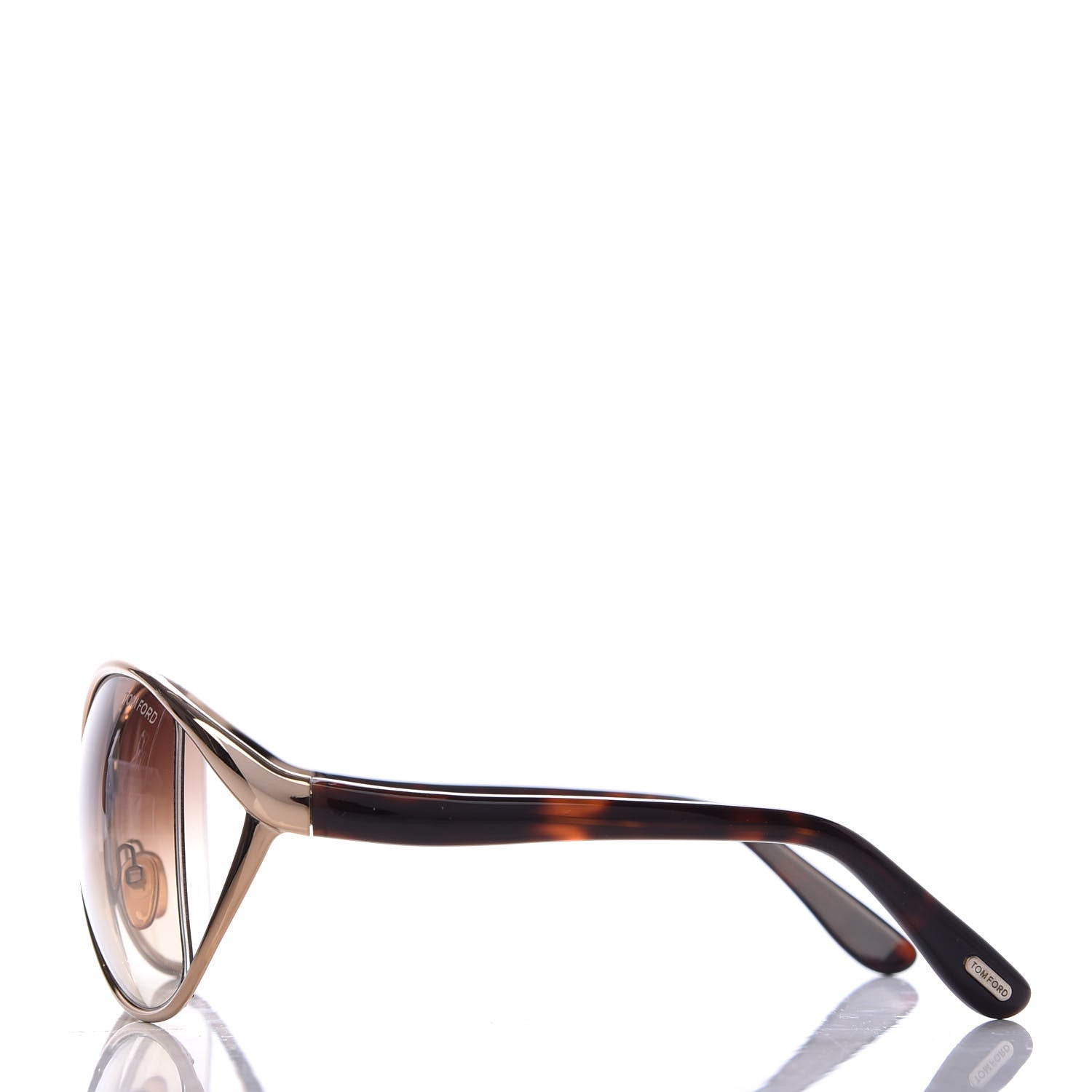 Tom Ford Metal Yvette Sunglasses TF89 Gold 3 of 8