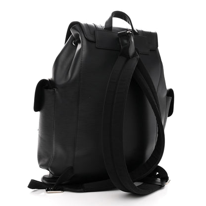 Louis Vuitton Epi Christopher Backpack PM Black 3 of 10