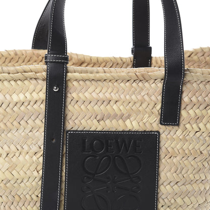 Loewe Raffia Basket Tote Bag Natural Black 8 of 8
