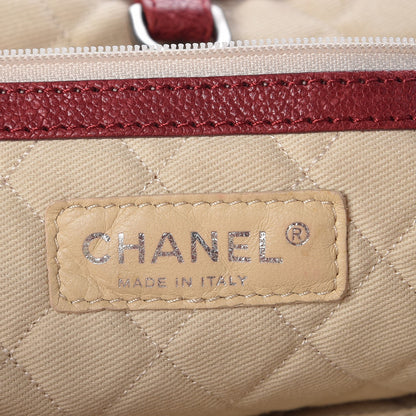 Chanel Distressed Caviar Outdoor Ligne Tote Red 6 of 8