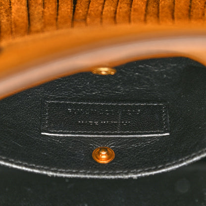 Saint Laurent Suede Fringe Baby Sac De Jour Brown 6 of 14