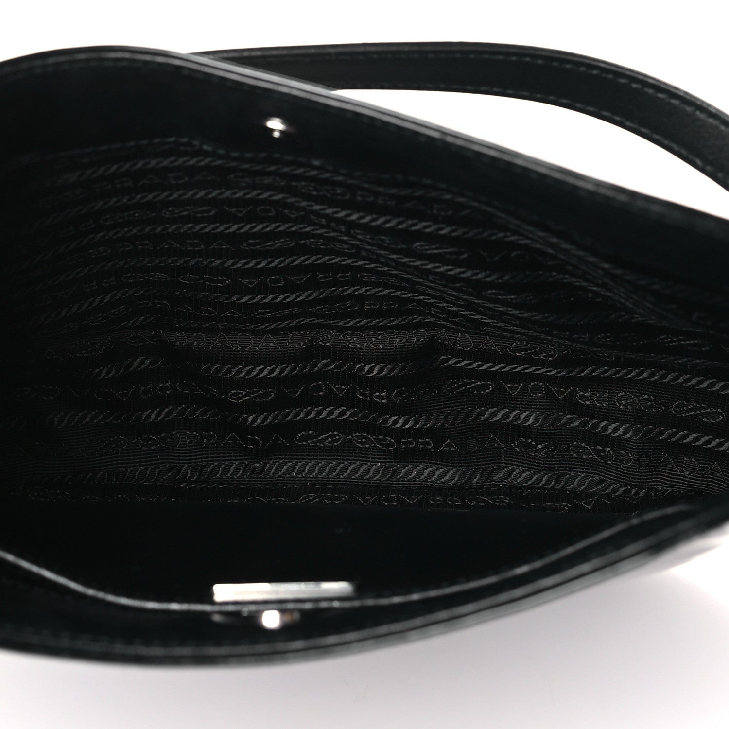 Prada Spazzolato Cleo Shoulder Bag Black 5 of 8