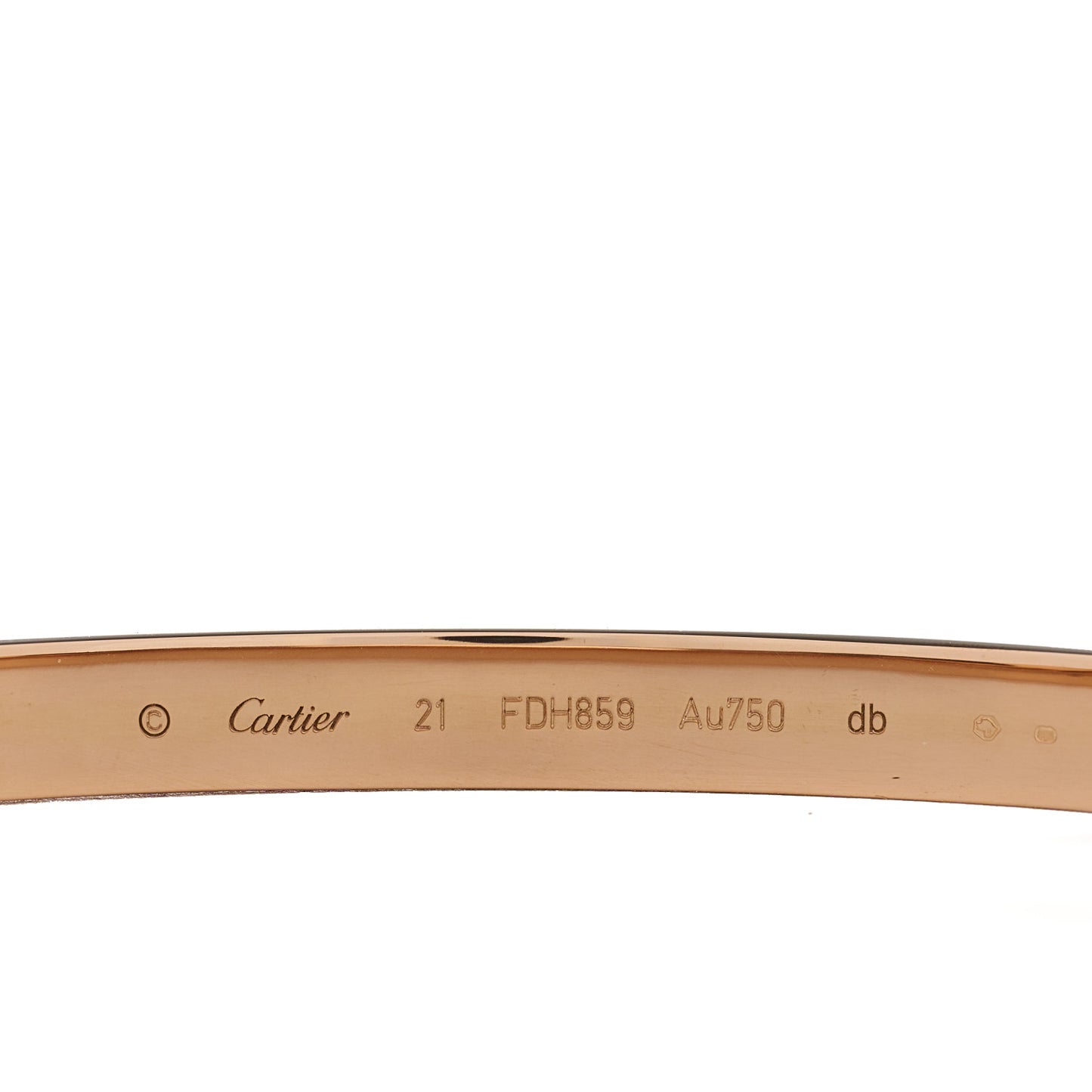 18K Pink Gold LOVE Bracelet 21