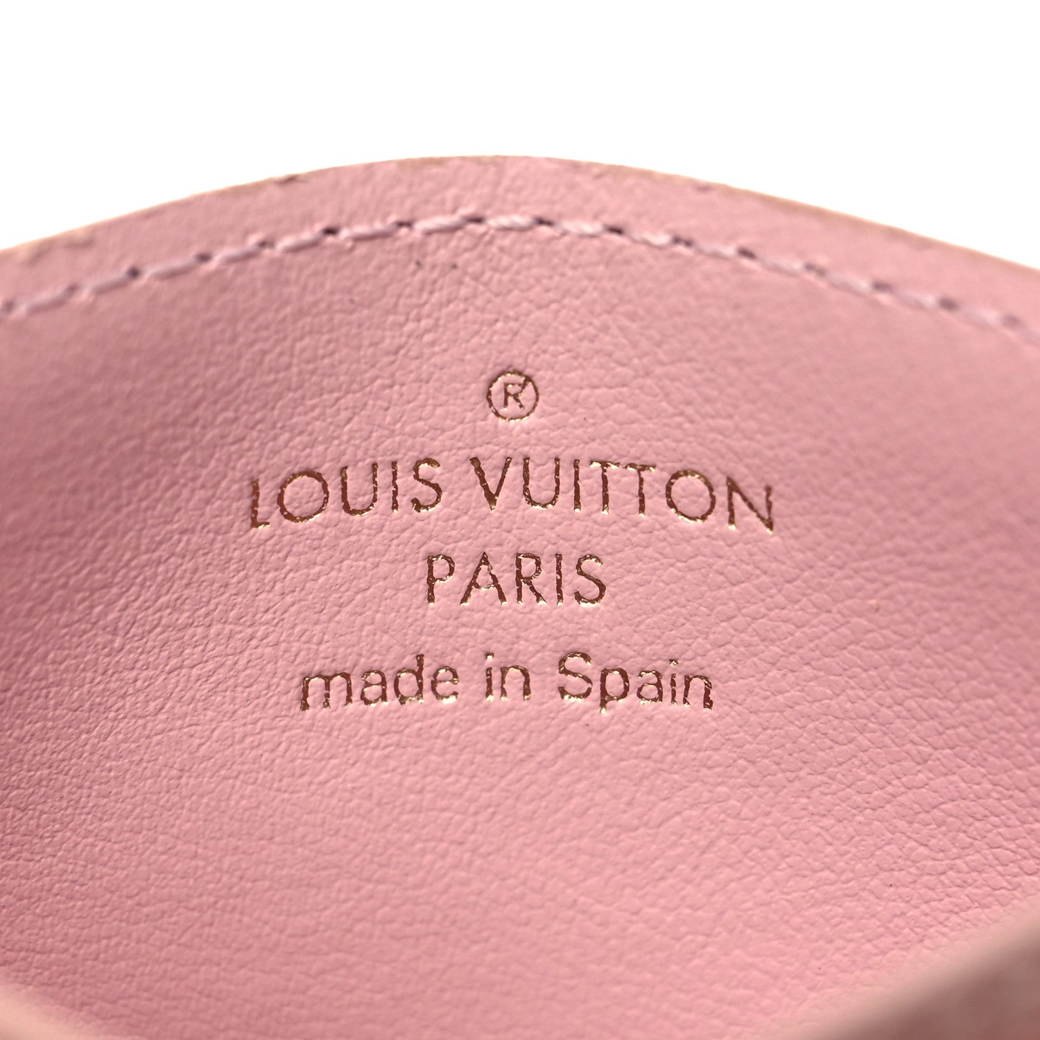 Louis Vuitton Damier Ebene Caissa Card Holder Rose Ballerine 6 of 7