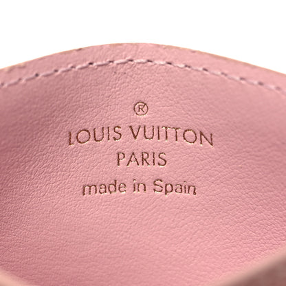 Louis Vuitton Damier Ebene Caissa Card Holder Rose Ballerine 6 of 7