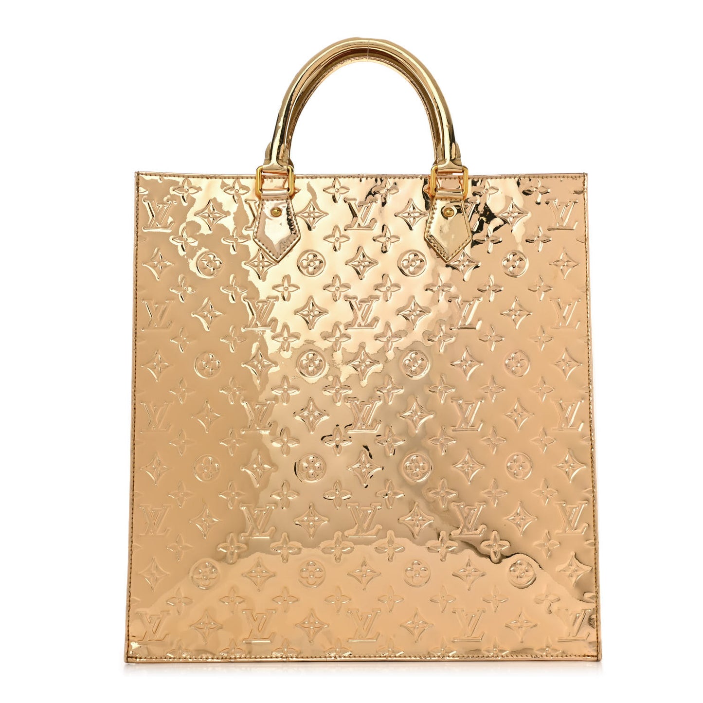 Monogram Miroir Sac Plat Gold