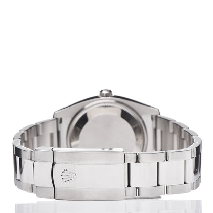 Rolex Stainless Steel 18K White Gold Diamond 34mm Oyster Perpetual Date Watch Silver 115234 4 of 8