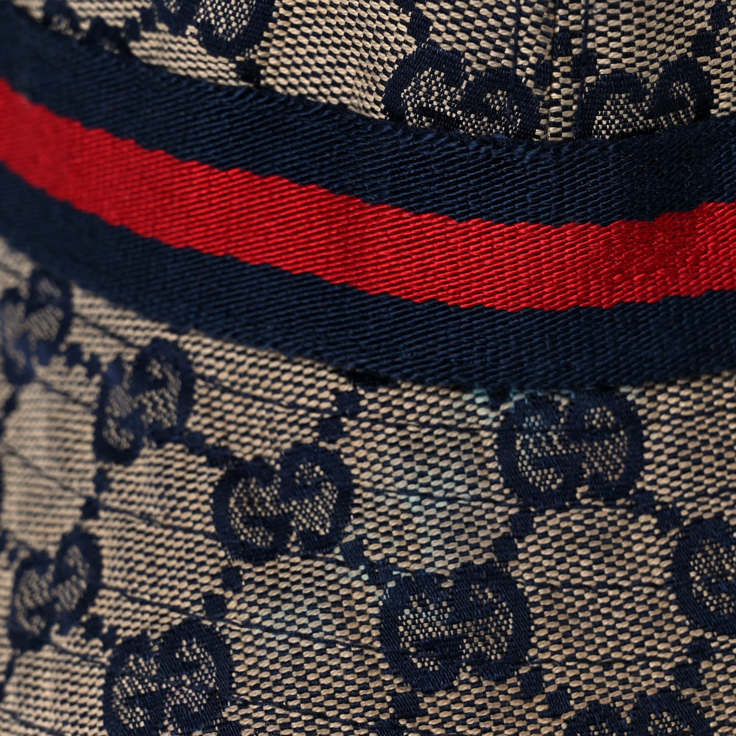 Monogram Web Bucket Hat S Blue