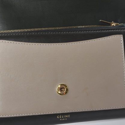 Celine Smooth Calfskin Pocket Tri-Fold Multifunction Envelope Flap Wallet Jade 17 of 26