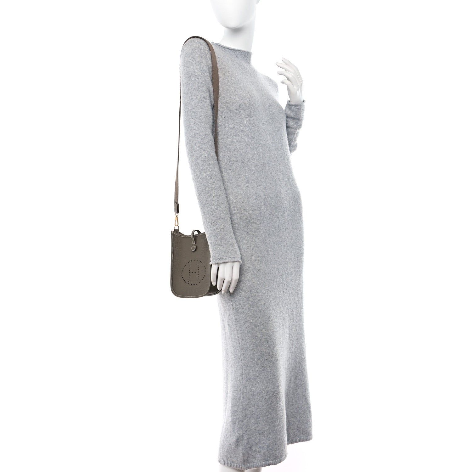 Hermes Taurillon Clemence Evelyne TPM Etoupe 2 of 11
