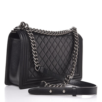 Chanel Calfskin Quilted New Medium Boy Flap Black 3 of 8