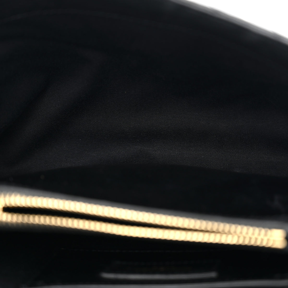 Saint Laurent Sheepskin Matelasse Chevron Monogram Medium College Bag Black 5 of 11
