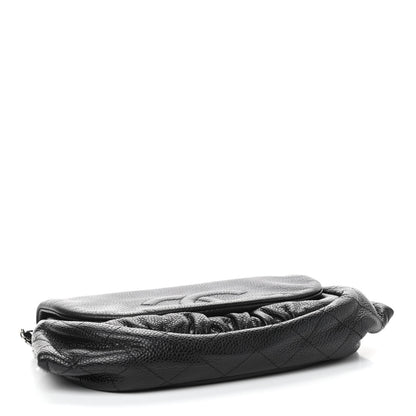 Chanel Caviar Half Moon Wallet On Chain WOC Black 3 of 4