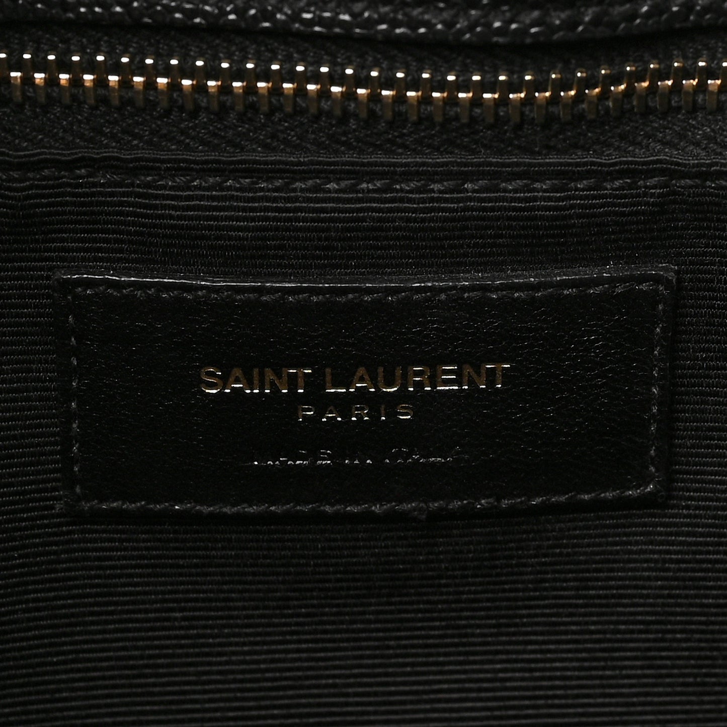 Grain De Poudre Matelasse Chevron Monogram Shopping Bag Black
