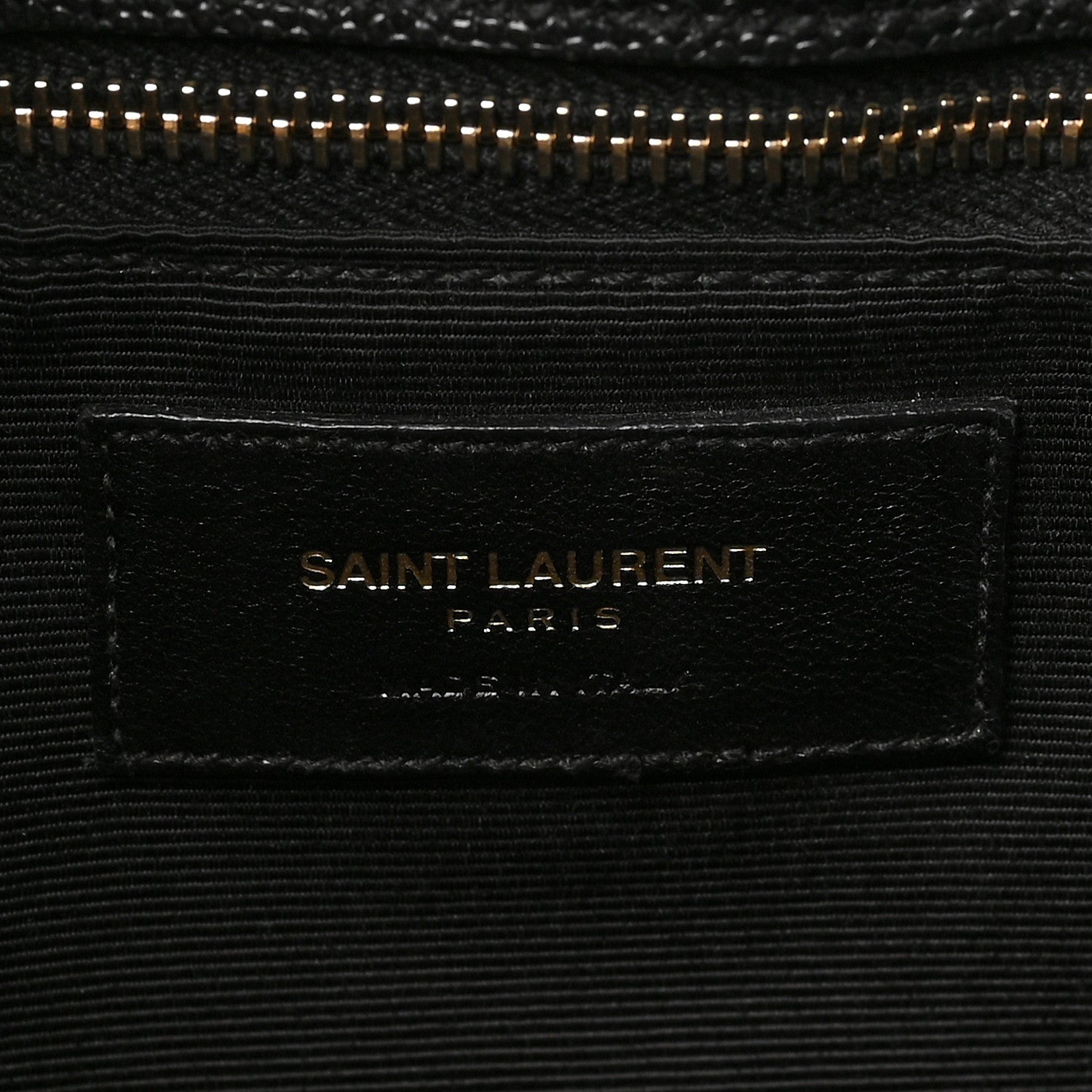 Saint Laurent Grain De Poudre Matelasse Chevron Monogram Shopping Bag Black 6 of 8