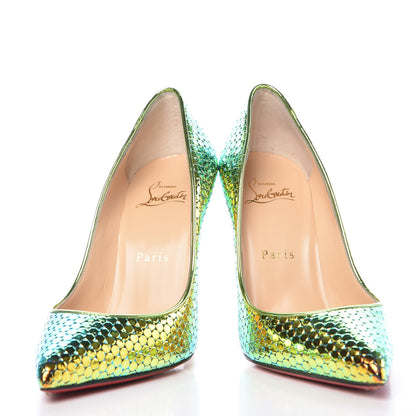 Christian Louboutin Specchio Ruche Pigalle Follies 100 Pumps 36.5 Taiga 6 of 11