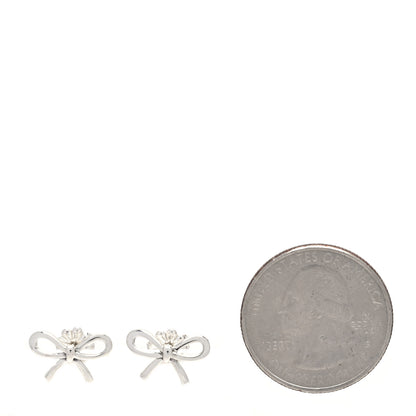 Tiffany Sterling Silver Bow Earrings 2 of 5