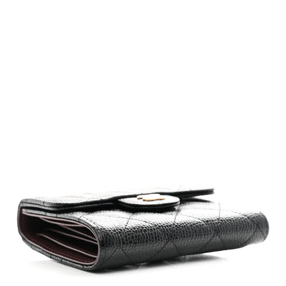 Chanel Caviar Quilted Compact Flap Wallet Black 4 of 9