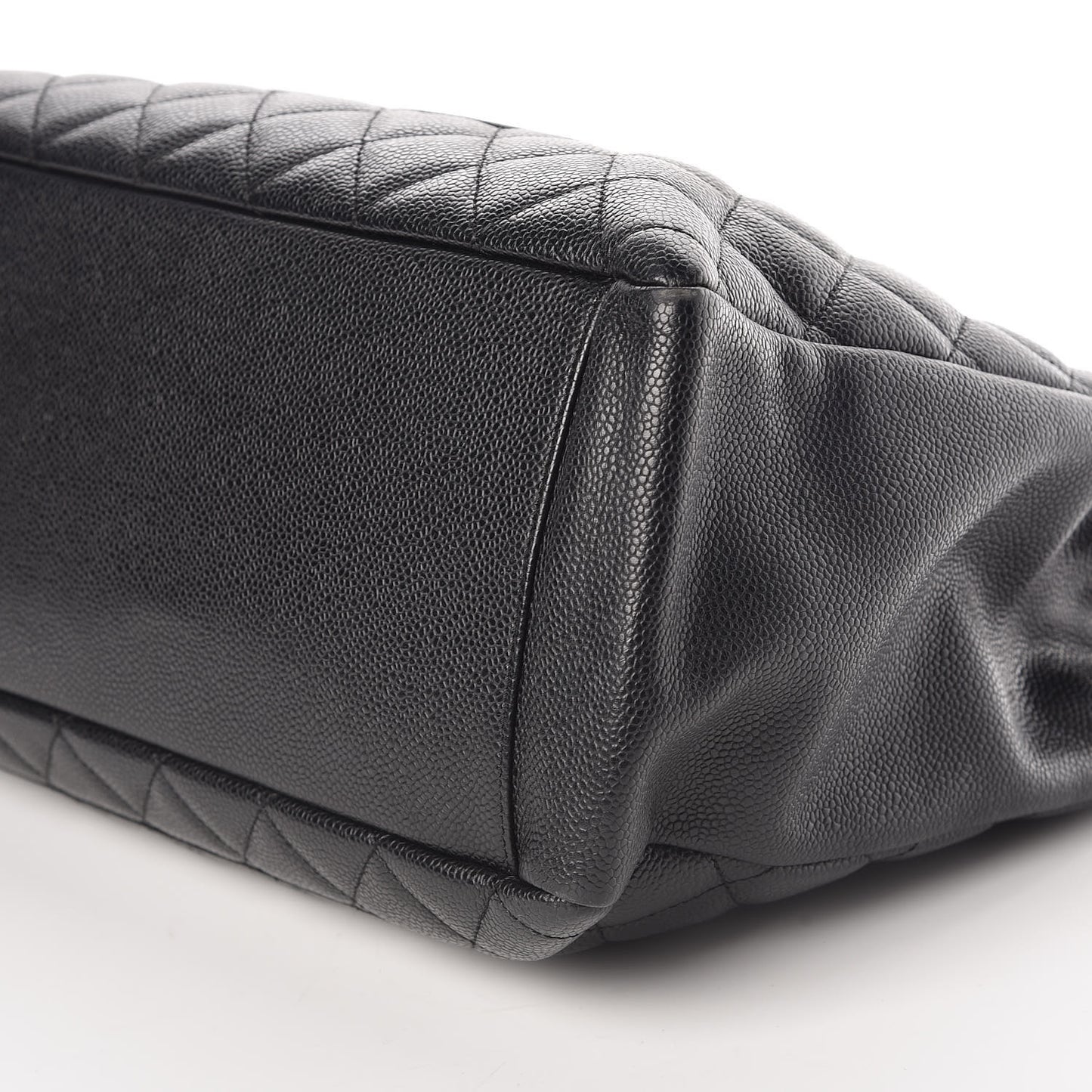 Caviar Quilted Grand Shopping Tote GST Black