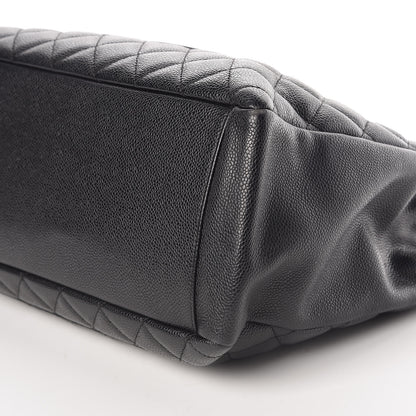 Chanel Caviar Quilted Grand Shopping Tote GST Black 6 of 9