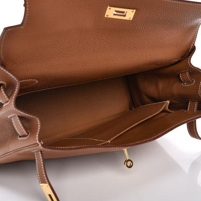 Hermes Togo Kelly Retourne 32 Gold 6 of 36