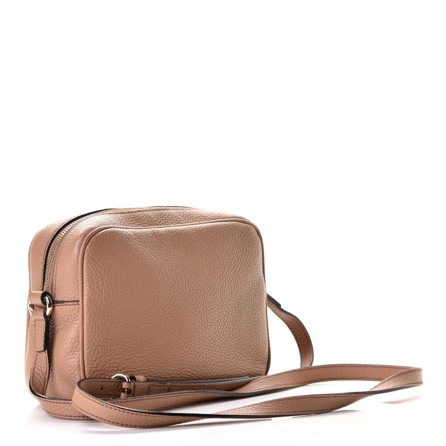 Gucci Pebbled Calfskin Small Soho Disco Bag Camelia 2 of 5